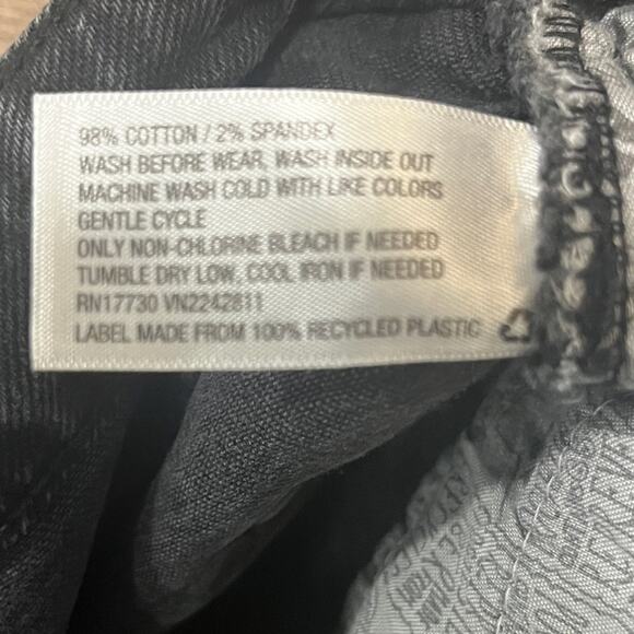 Wild Fable Black Denim Skirt Womens Size 6 Raw Hem Mini Coastal Cowgirl Western - Picture 5 of 7